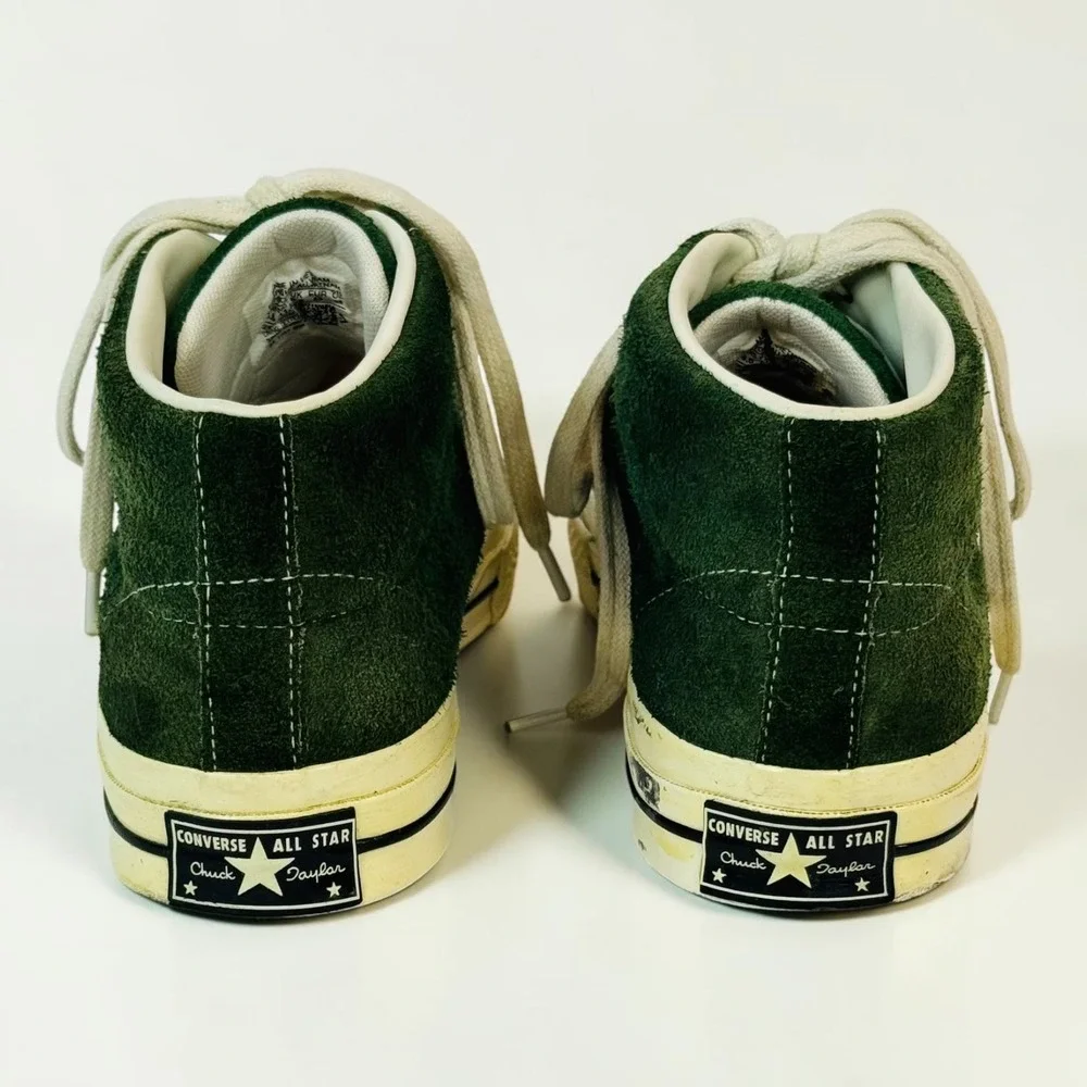 Converse One Star Mid Shadow Fir Green Suede Sneakers Men's 9.5 157700C